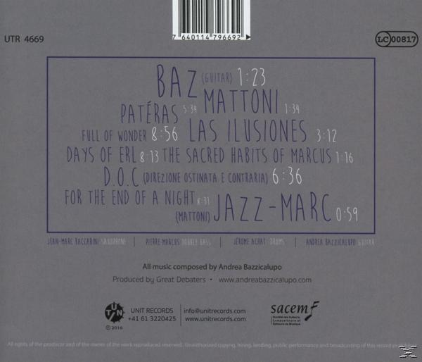 Andrea Bazzicalupo Great Debaters - Mattoni  - (CD)