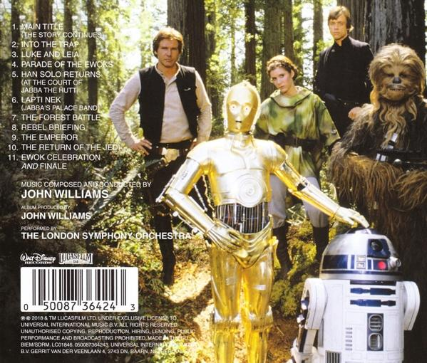 Filmborító Star Wars szereplőkkel. Erdő a háttérben.