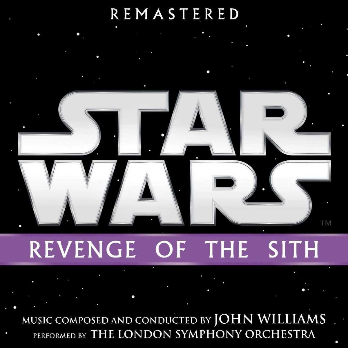 Star Wars album borító, fehér szöveg fekete háttéren, csillagok.