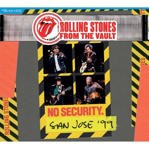 Album borító: The Rolling Stones. Szöveg: No Security. San Jose '99.