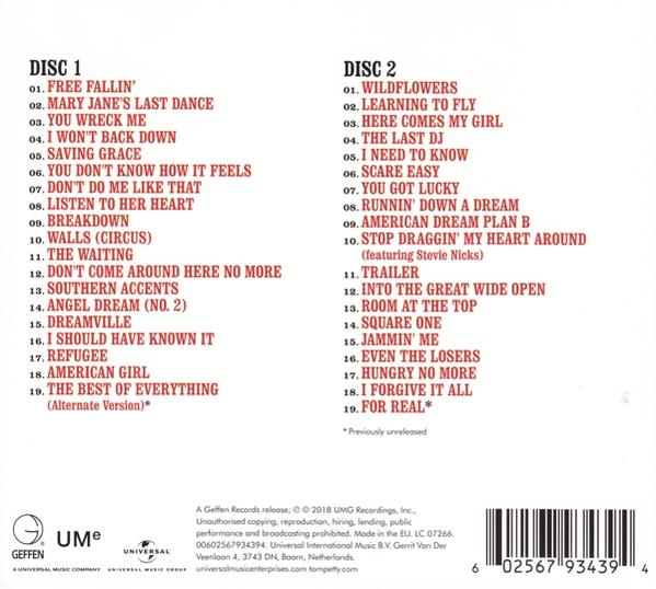 CD-Rückseite. Songliste und Logos. Barcode unten.