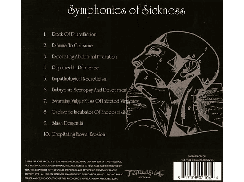 Thumbnail - Carcass - Symphonies Of Sickness (Remaster/Digipak) (CD)
