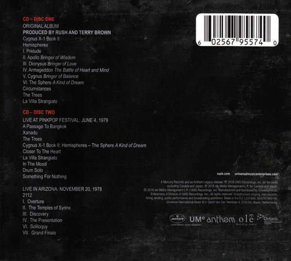 Rush Anniversary Deluxe Edition) (40th Hemispheres - - (CD)