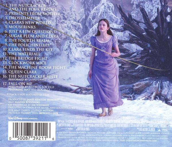 CD hátlap a számlistával és egy lila ruhás nővel. Az album egy filmzene.