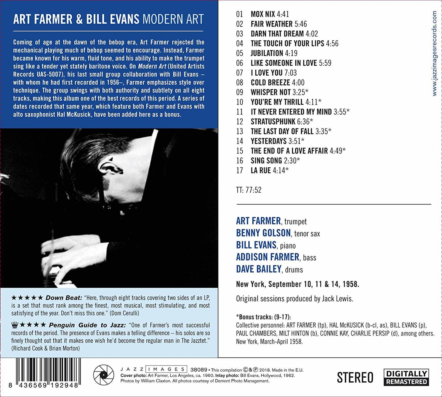Art Farmer+bill Evans - Modern Art  - (CD)