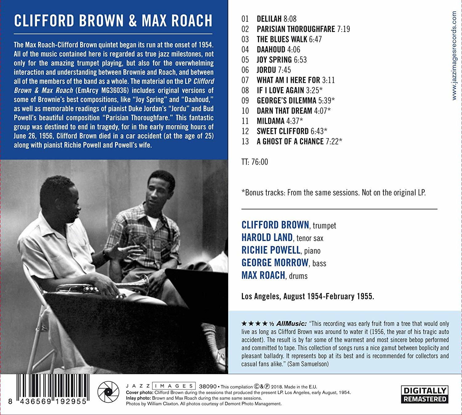 Brown, Clifford / Roach, Max - Clifford Brown & Max Roach  - (CD)