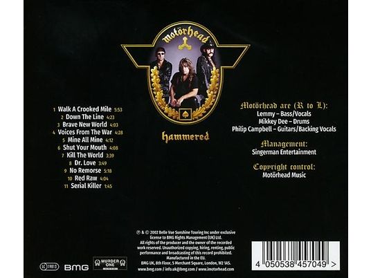 Motörhead - Hammered  - (CD)