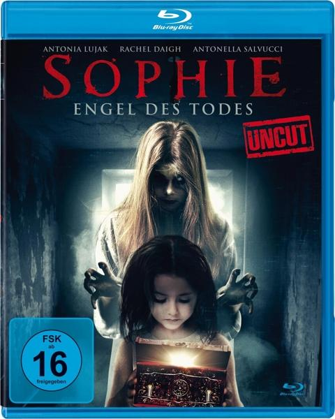 Filmposter. Eine unheimliche Frau und ein Mädchen in einem dunklen Flur. Der Titel lautet 'Sophie'.