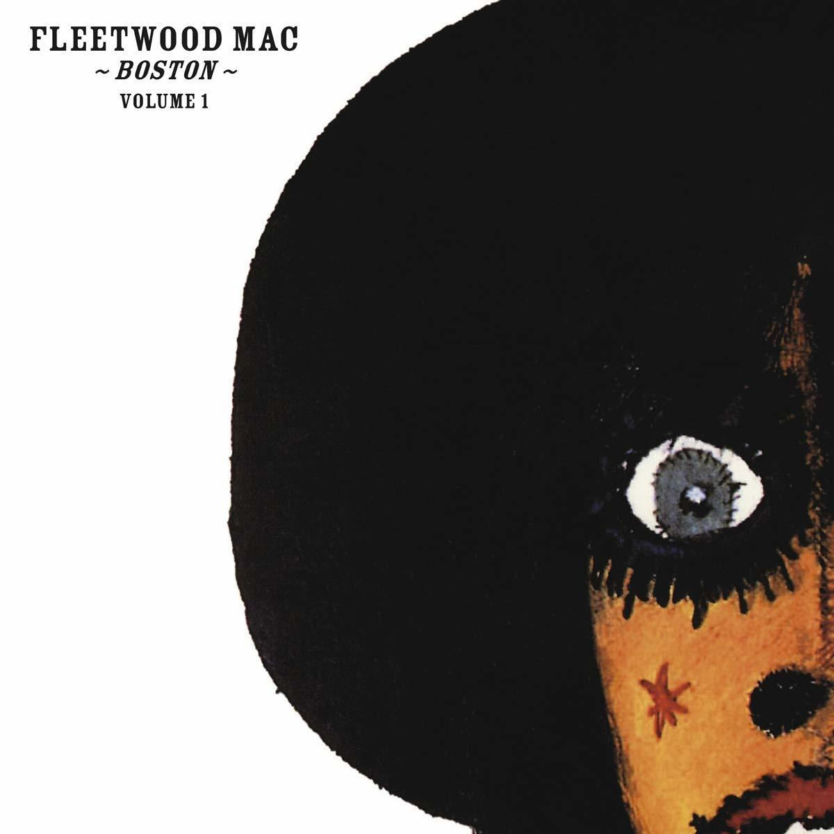 Fleetwood Mac Albumcover. Eine schwarzhaarige Figur links und ein Gesicht mit rotem Stern.