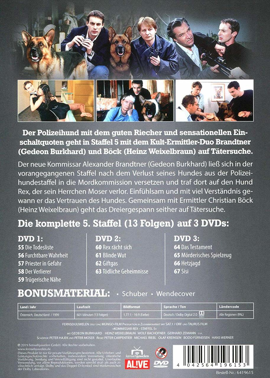 DVD-Cover mit Bildern von Menschen und Hunden. Text auf Deutsch beschreibt den Inhalt und die Besetzung.