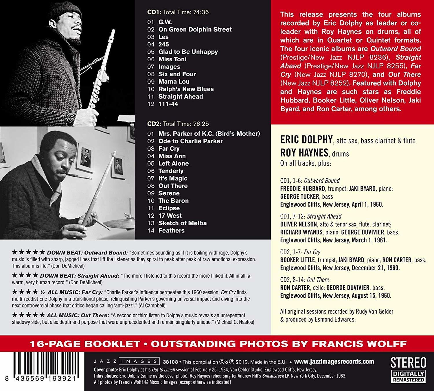 Eric Dolphy - Outward Bound  - (CD)
