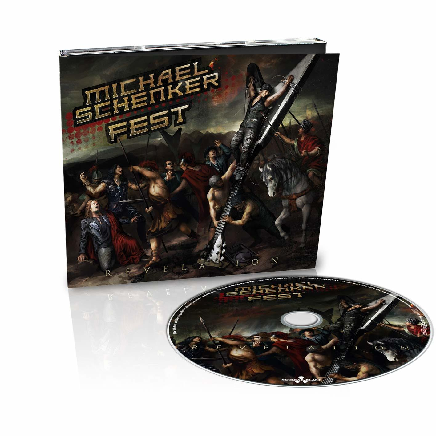 CD-Hülle mit Cover-Art, die eine Kampfszene zeigt, eine CD liegt neben der Hülle.