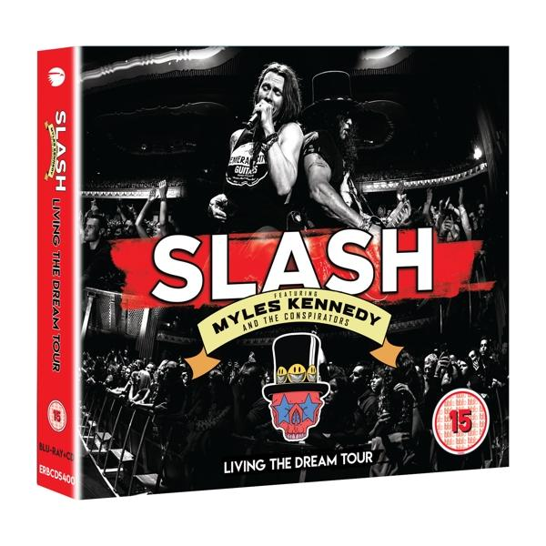 Blu-ray-Cover mit Slash und Myles Kennedy. Im Hintergrund ist eine Menschenmenge zu sehen.