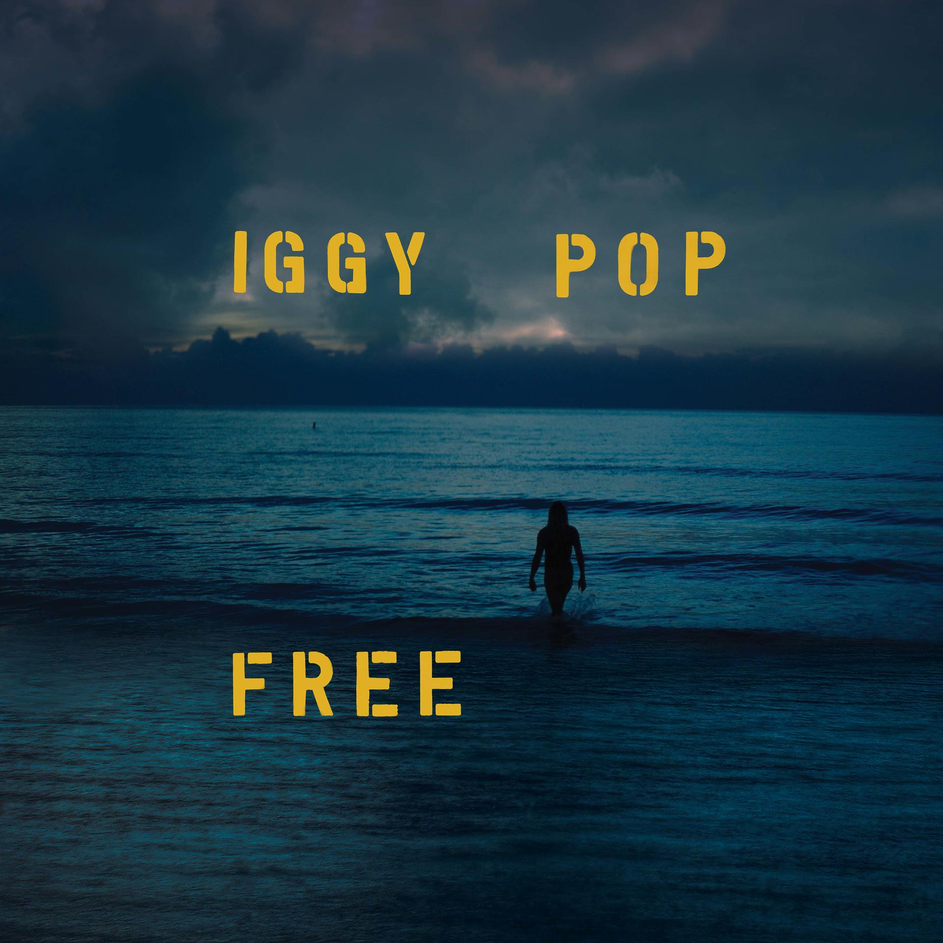 Iggy Pop geht ins Meer. Albumtitel: Free.