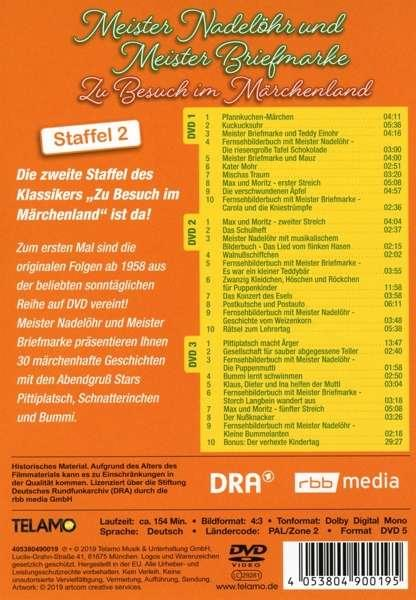 Orange DVD-Cover mit deutschem Text über eine Kindersendung, Staffel 2.
