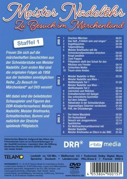 DVD-Hülle Rückseite mit Episodenliste und Credits auf Deutsch.