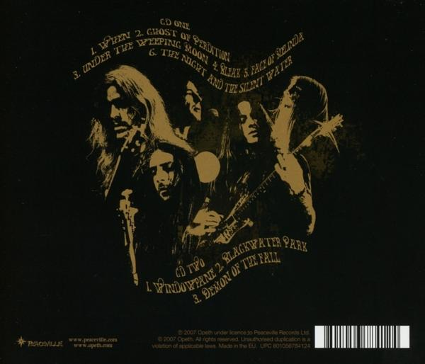 Albumcover mit Porträts von Bandmitgliedern und Songliste.