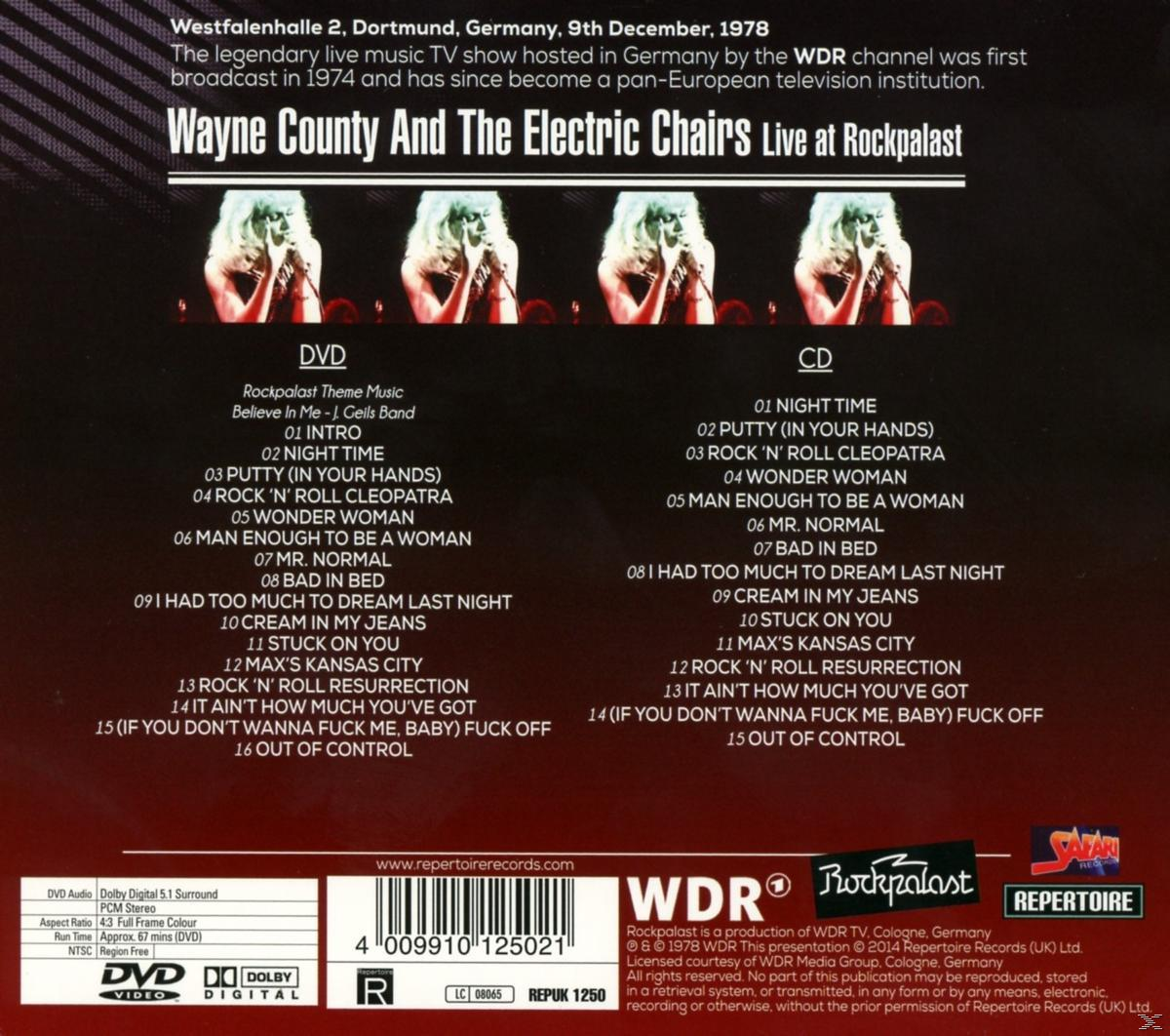 Wayne County, Electric Chairs - Live At Rockpalast (1978)  - (CD + DVD Audio)