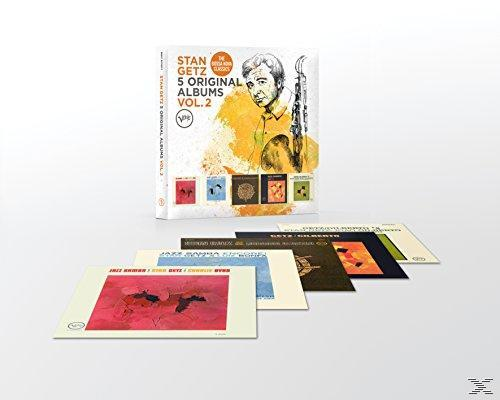 CD-Box-Set mit Album-Covern. Stan Getz, 5 Originalalben.