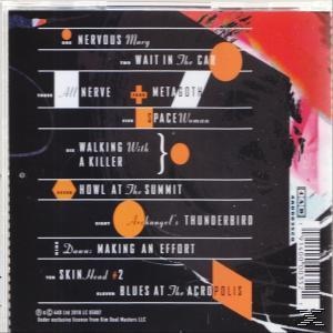 CD-Hülle mit Songtiteln und Albumcover.