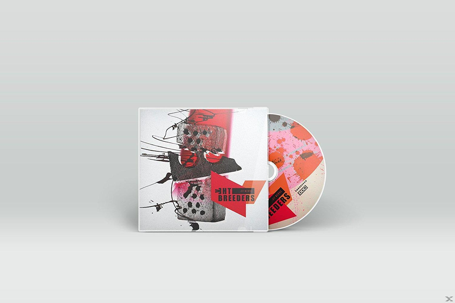 Albumcover und CD. Rotes, schwarzes und weißes Design. Der Titel The Breeders.