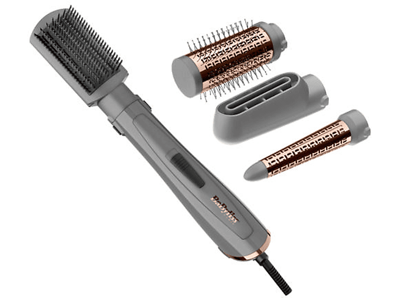 BABYLISS AS136E Air Styler 1000 Hava Üflemeli 4 Aksesuarlı Saç Şekillendirici Seti Gri_0