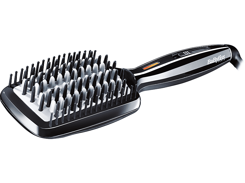 BABYLISS HSB101E Smoothing Brush Isıtmalı Saç Düzleştirici Saç Fırçası Siyah_0