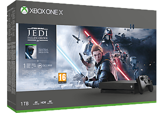 MICROSOFT Xbox One X 1TB + Star Wars Jedi: Fallen Order Deluxe Edition