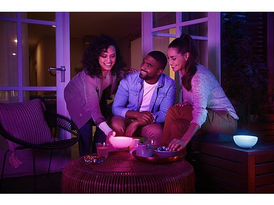 PHILIPS HUE Lampe de table Smart Go RGB Blanc (7602031P7)