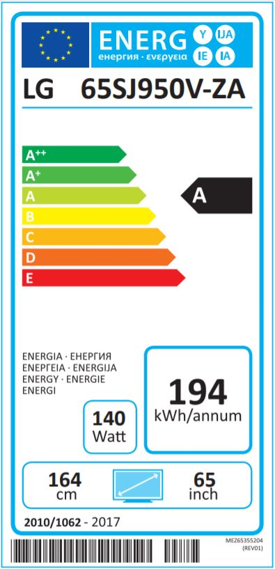 TV LED 65" - LG 65SJ950V.AEU, SuperUHD 4K Nanocells, HDR Dolby Vision, Sonido Harman Kardon