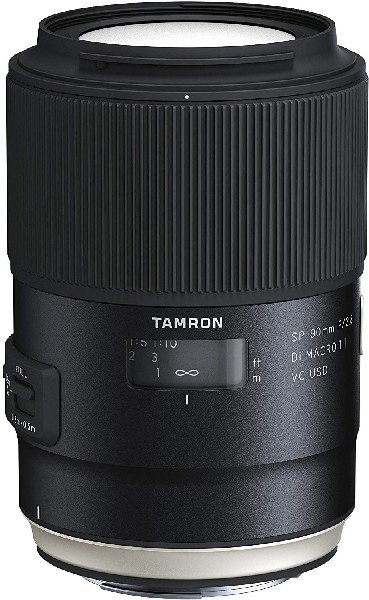 Objetivo - Tamron SP AF 90mm f/2.8 Di VC USD, Macro 1:1, Para Canon, Estabilizador imagen, Cristal XDL, Negro