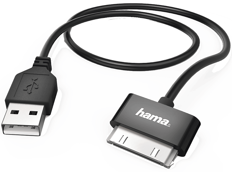 HAMA USB-kabel naar 30-pins 1.2m Zwart (108356)