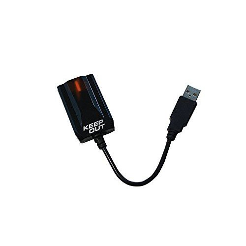 Tarjeta de Sonido - Keep Out Gaming HXADAP, 7.1, USB, Negro
