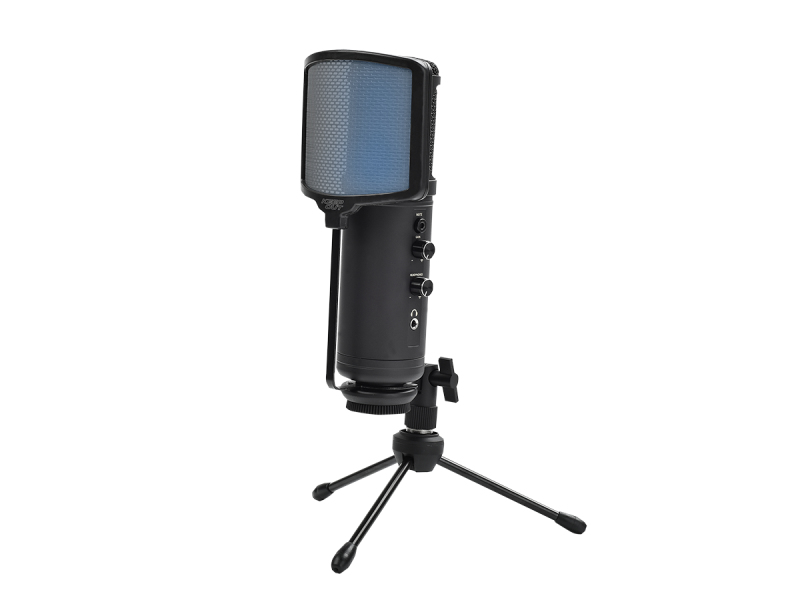 Micrófono Gaming - KeepOut XMICPRO, LED, Negro