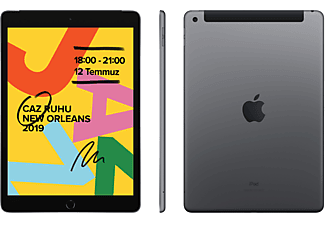 APPLE MW6A2TU/A iPad 7. Nesil Wi-Fi+Cellular 10.2" 32GB Tablet Uzay Grisi