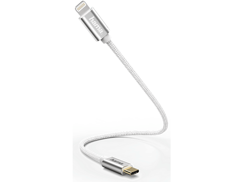 HAMA Lightning-kabel naar USB-C  0.2m Wit (187209)