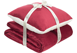 DORMEO Warm Hug takaró + párna szett, 130x190, piros