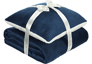 DORMEO Warm Hug takaró + párna szett, 130x190, kék
