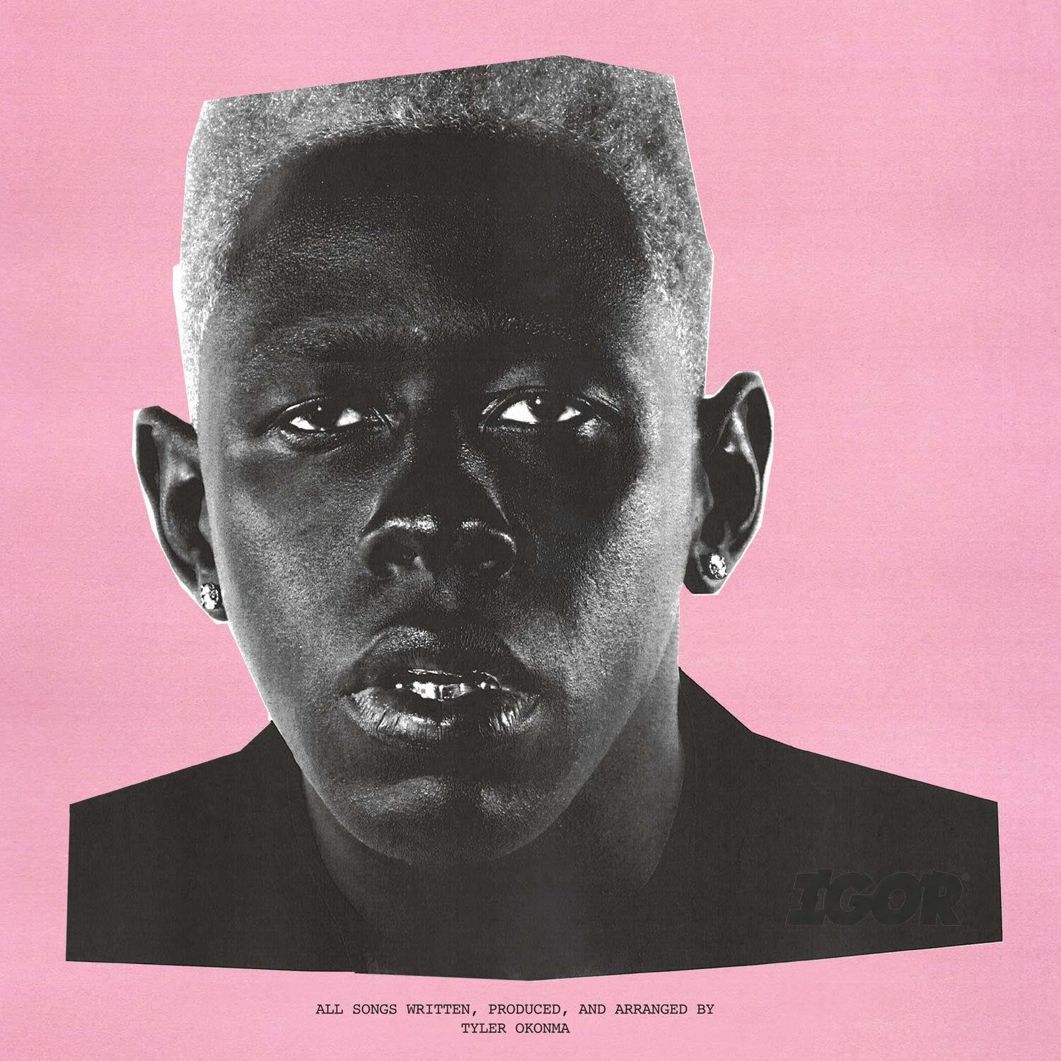 Albumcover für Igor mit einem Schwarz-Weiß-Porträt.