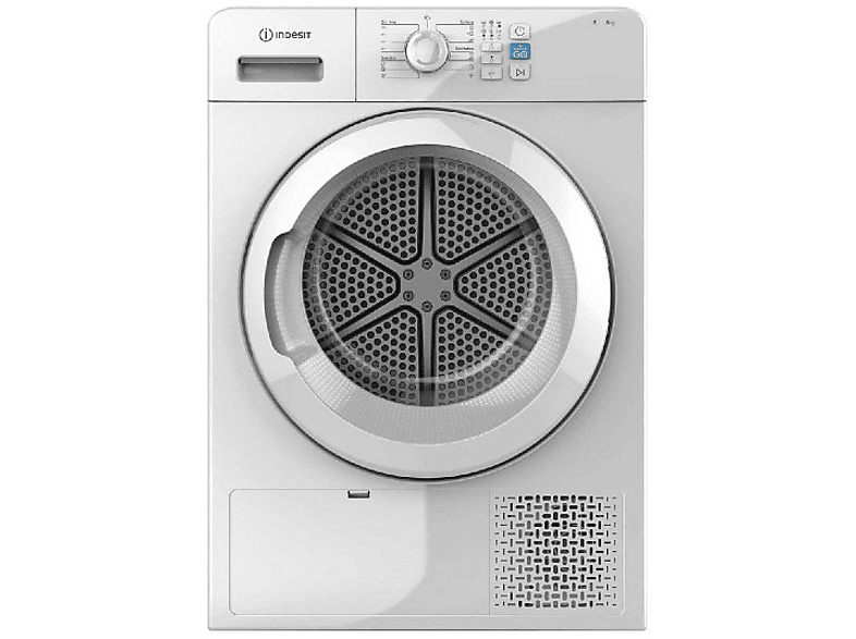 Secadora Indesit YT CM08 8B Condensación, instalación, 8 Kg, 15 programas, Blanco