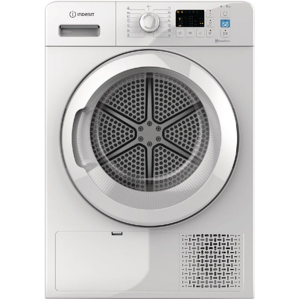 Secadora - Indesit YT M10 81 R EU, Libre instalación, Bomba de calor, 8kg, 15 programas