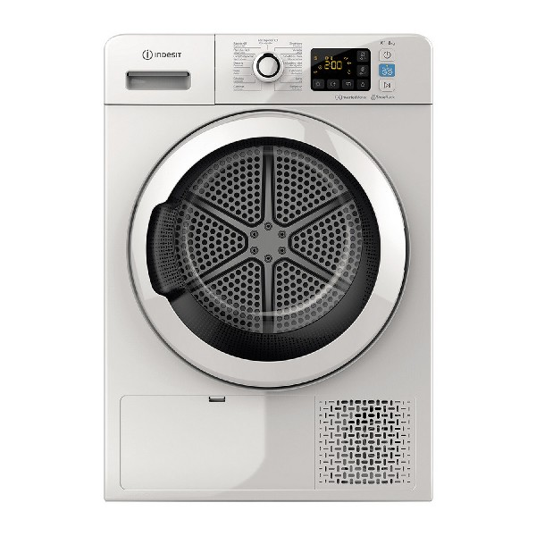 Secadora - Indesit YTM1182KRXSPT, Condensación, Bomba de calor, 8 kg, 15 programas, Blanco