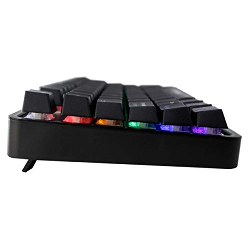 Teclado gaming - Keep Out F105, Mecánico, 88 teclas, 12 teclas multimedia, Negro
