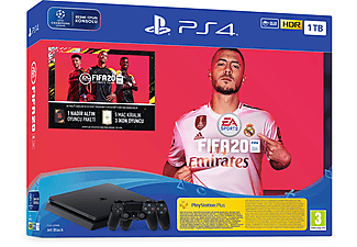 SONY PS4 1TB FIFA 20+DS4+FUTVCH+PS-14D Oyun Konsolu Siyah