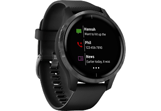 GARMIN Venu - Smartwatch GPS (Larghezza: 20 mm, Silicone, Nero/Grigio ardesia)