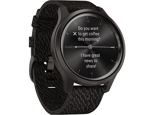 GARMIN vívomove Style - Smartwatch (Larghezza: 20 mm, Nylon intrecciato, Nero)