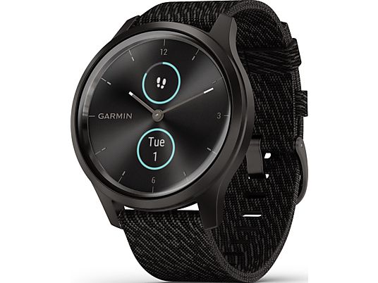 GARMIN vívomove Style - Smartwatch (Larghezza: 20 mm, Nylon intrecciato, Nero)