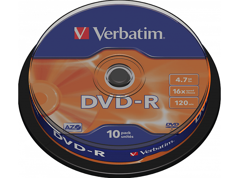VERBATIM 43523 - DVD-R 16x, 10er Spindel