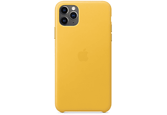 APPLE iPhone 11 Pro Max Deri Telefon Kılıfı Sarı