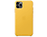 APPLE iPhone 11 Pro Max Deri Telefon Kılıfı Sarı